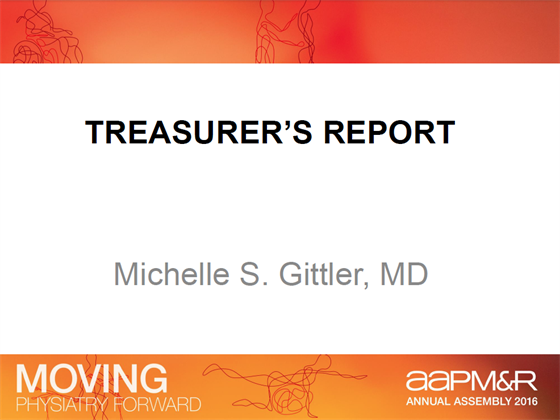 2016 Annual Business Meeting Treasurer&#39;s Report